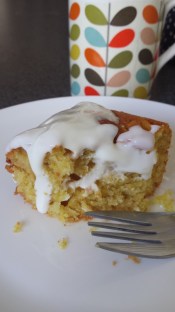Cake is delicious with natural yoghurt and a cup of tea or coffee!